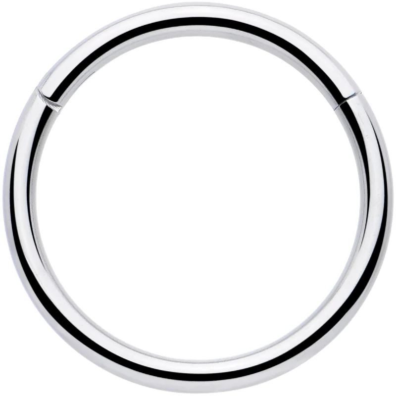 Simple Lip Rings with Classic Finish16 Gauge 7/16 316L Surgical Steel Precision Hinged Segment Hoop