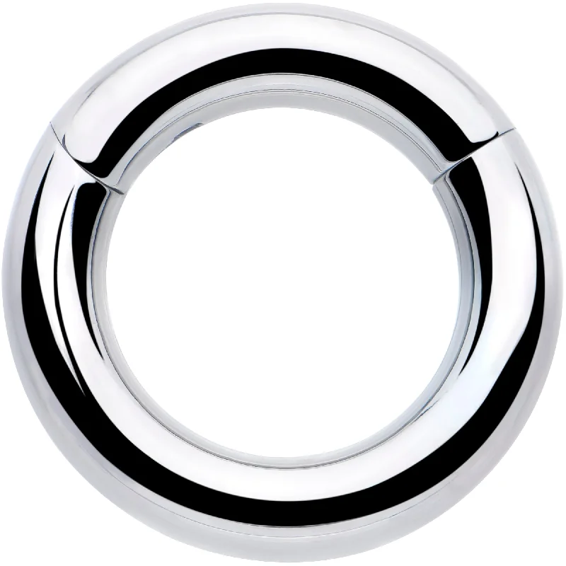 Women's Earrings – Elegant Designs for Every Personality--8 Gauge 3/8 316L Surgical Steel Precision Hinged Segment Hoop Women's Earrings – Elegant Designs for Every Personality--8 Gauge 3/8 316L Surgical Steel Precision Hinged Segment Hoop