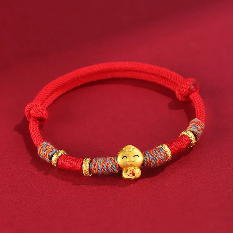 Unique Bracelet Gifts for Men-Buddha Stones Handmade Red String Copper Year Of Snake Protection Braided Bracelet Unique Bracelet Gifts for Men-Buddha Stones Handmade Red String Copper Year Of Snake Protection Braided Bracelet