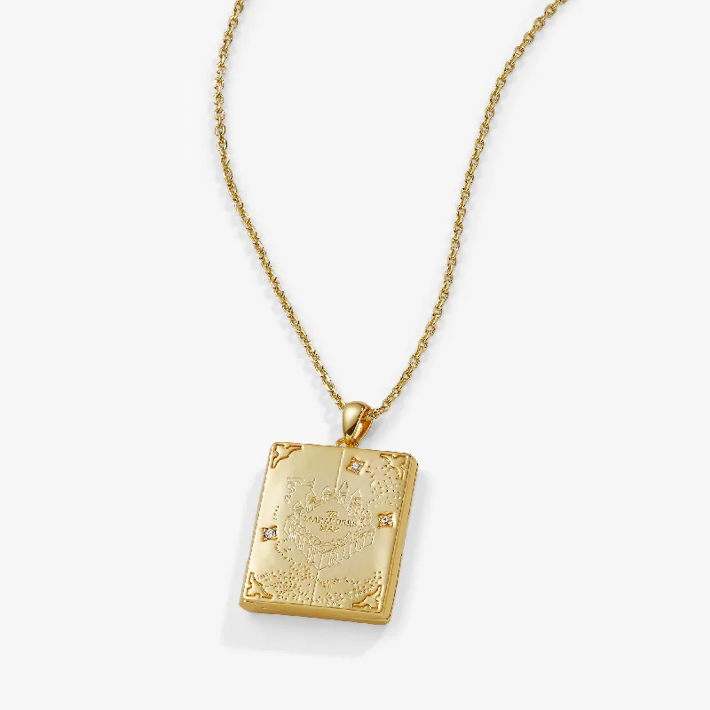Shop Classic Women's Necklaces & Pendants with a Modern Twist-Harry Potter™ Mischief Managed Locket Necklace Shop Classic Women's Necklaces & Pendants with a Modern Twist-Harry Potter™ Mischief Managed Locket Necklace