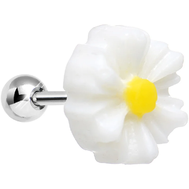 Women's Earrings – Elegant Designs for Every Personality--White Daisy Flower Cartilage Tragus Earring Women's Earrings – Elegant Designs for Every Personality--White Daisy Flower Cartilage Tragus Earring