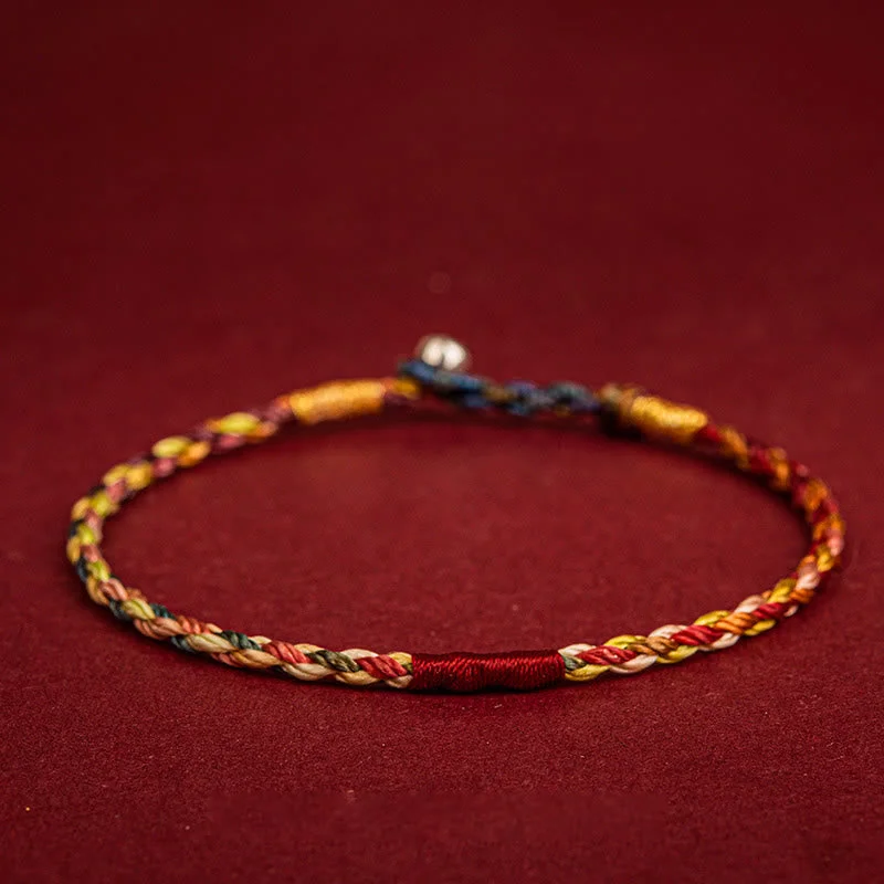 High-Quality Men's Bracelets for Special Gifts-Buddha Stones Handmade Five Color Thread Luck Couple Child Adult Bracelet High-Quality Men's Bracelets for Special Gifts-Buddha Stones Handmade Five Color Thread Luck Couple Child Adult Bracelet