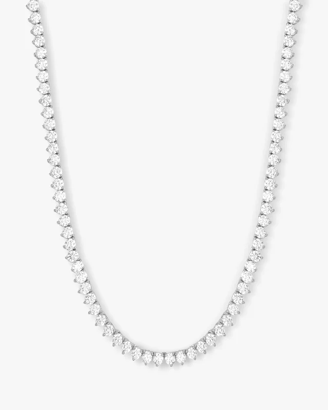 Shop Classic Women's Necklaces & Pendants with a Modern Twist-Mama Not Your Basic Tennis Necklace 16" - Silver|White Diamondettes Shop Classic Women's Necklaces & Pendants with a Modern Twist-Mama Not Your Basic Tennis Necklace 16" - Silver|White Diamondettes