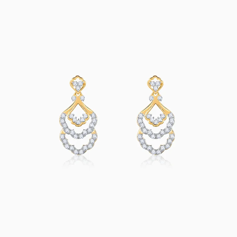 Women's Earrings – Elegant Designs for Every Personality--Gold Nevara Diamond Earrings Women's Earrings – Elegant Designs for Every Personality--Gold Nevara Diamond Earrings