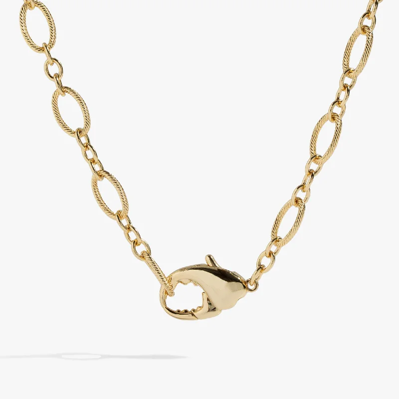 Sleek Gold Bangles for Women-Lobster Claw Convertible Wrap Bracelet