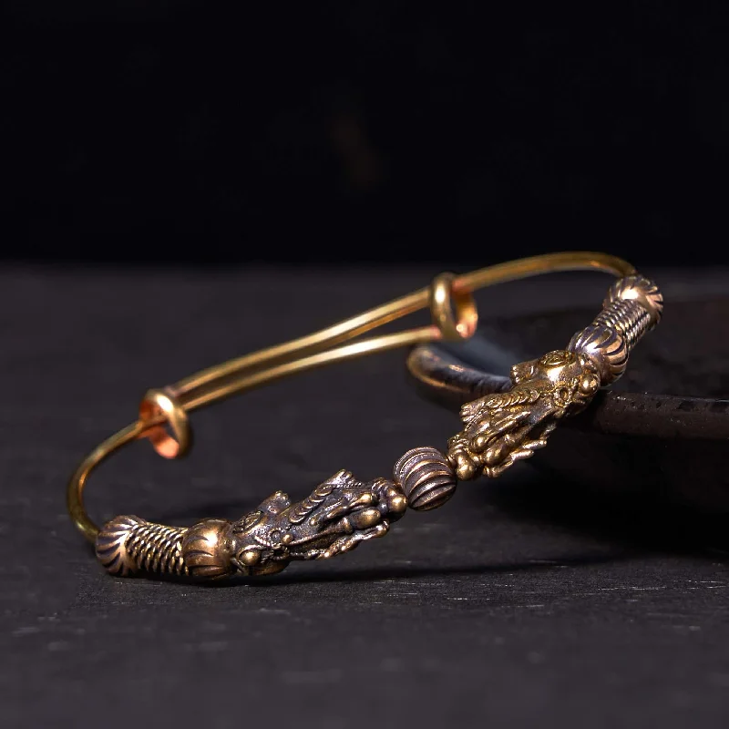 Men's Wristbands for Sportswear-Buddha Stones Pi Xiu Copper Brass Luck Keep Away Evil Spirits Bracelet Bangle Men's Wristbands for Sportswear-Buddha Stones Pi Xiu Copper Brass Luck Keep Away Evil Spirits Bracelet Bangle