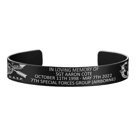 Stylish Men’s Metal Bracelets-SGT Aaron Cote Memorial Band – Hosted by the Adolfsson Family Stylish Men’s Metal Bracelets-SGT Aaron Cote Memorial Band – Hosted by the Adolfsson Family