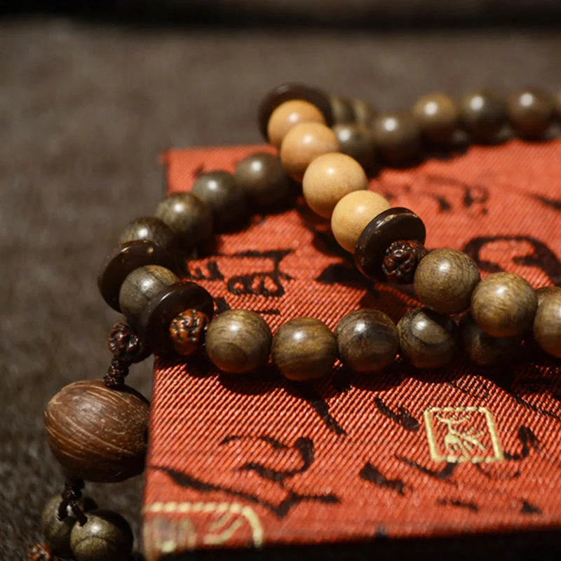 Handcrafted Bracelets for Men-Buddha Stones Tibetan Sandalwood Protection Charm Mala Bracelet Handcrafted Bracelets for Men-Buddha Stones Tibetan Sandalwood Protection Charm Mala Bracelet