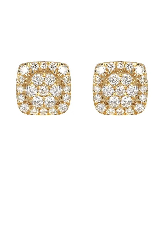 Shop Durable Men's Earrings for Everyday Wear-Mens Stud Diamond Earrings | 0.56 Carats 14K Yellow Gold Shop Durable Men's Earrings for Everyday Wear-Mens Stud Diamond Earrings | 0.56 Carats 14K Yellow Gold