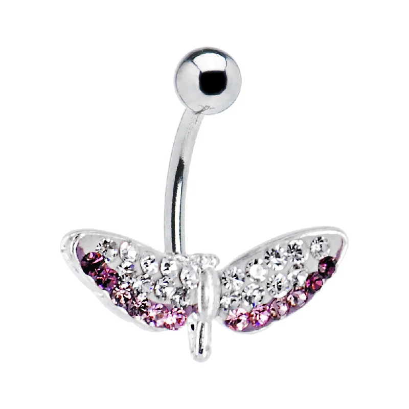 Belly Rings with Bold and Unique Stones -Purple HUMMING BIRD Cubic Zirconia Belly Ring Belly Rings with Bold and Unique Stones -Purple HUMMING BIRD Cubic Zirconia Belly Ring