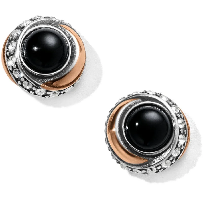 Women's Earrings – Elegant Designs for Every Personality--Neptune's Rings Black Agate Button Earrings Women's Earrings – Elegant Designs for Every Personality--Neptune's Rings Black Agate Button Earrings