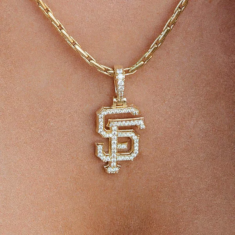 Shop Classic Women's Necklaces & Pendants with a Modern Twist-San Francisco Giants Official MLB Micro Logo Pendant Shop Classic Women's Necklaces & Pendants with a Modern Twist-San Francisco Giants Official MLB Micro Logo Pendant