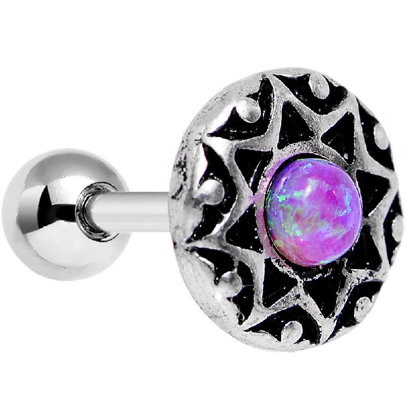 Women's Earrings – Elegant Designs for Every Personality--16 Gauge 1/4 Pink Faux Opal Star Shine Tragus Cartilage Earring Women's Earrings – Elegant Designs for Every Personality--16 Gauge 1/4 Pink Faux Opal Star Shine Tragus Cartilage Earring