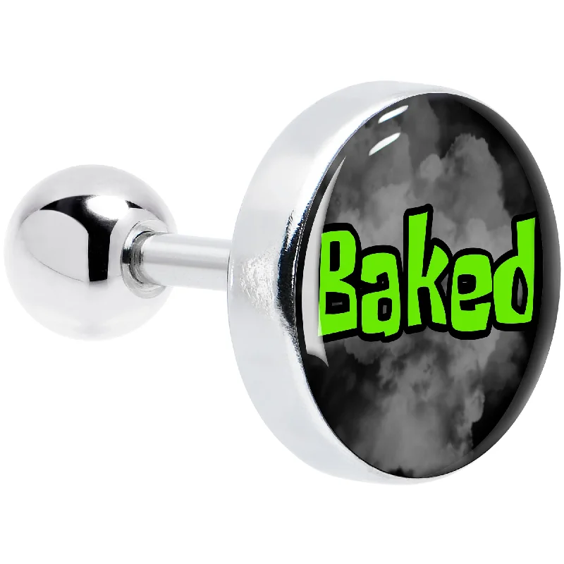 Women's Earrings – Elegant Designs for Every Personality--16 Gauge 1/4 Logo Baked Stoner Tragus Cartilage Earring Women's Earrings – Elegant Designs for Every Personality--16 Gauge 1/4 Logo Baked Stoner Tragus Cartilage Earring