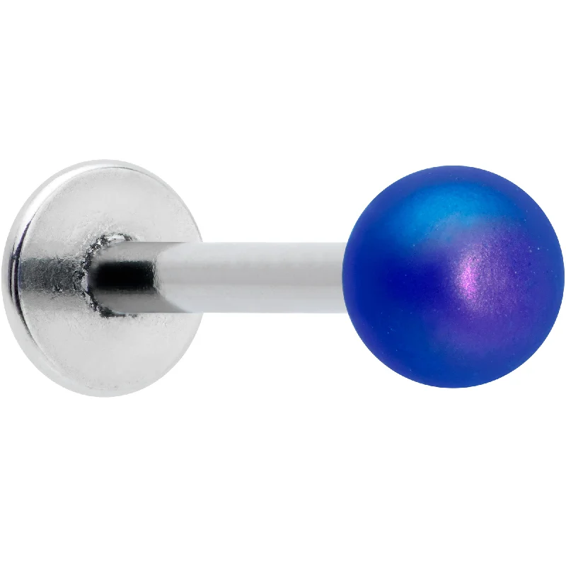 Lip Rings for Bold Fashion Statements16 Gauge 5/16 Matte Blue Aurora Labret Monroe Tragus