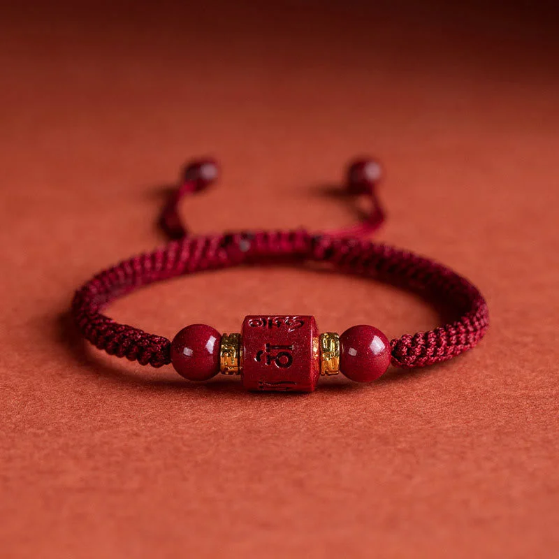 Classic Beaded Bracelets for Men-Buddha Stones Tibet Cinnabar Om Mani Padme Hum Engraved Blessing Braided Bracelet Classic Beaded Bracelets for Men-Buddha Stones Tibet Cinnabar Om Mani Padme Hum Engraved Blessing Braided Bracelet