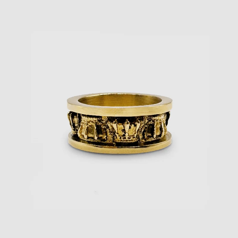 Top Men's Rings – Crafted for Every Style  Crown Band Ring (Gold)