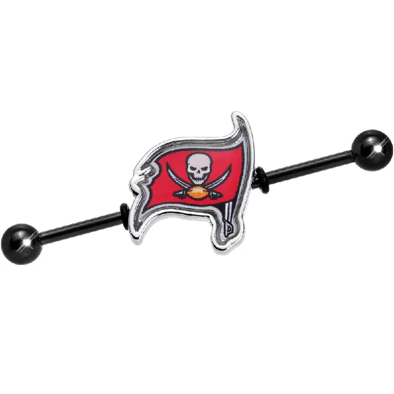 Women's Earrings – Elegant Designs for Every Personality--Officially Licensed NFL Tampa Bay Buccaneers Industrial Barbell