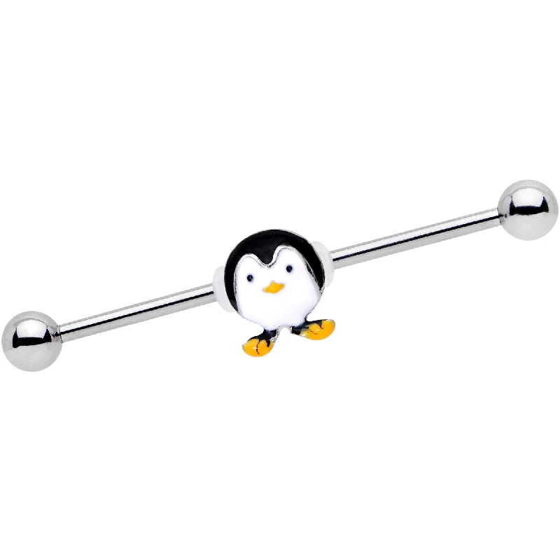 Women's Earrings – Elegant Designs for Every Personality--Pudgy Penguin Industrial Barbell 38mm