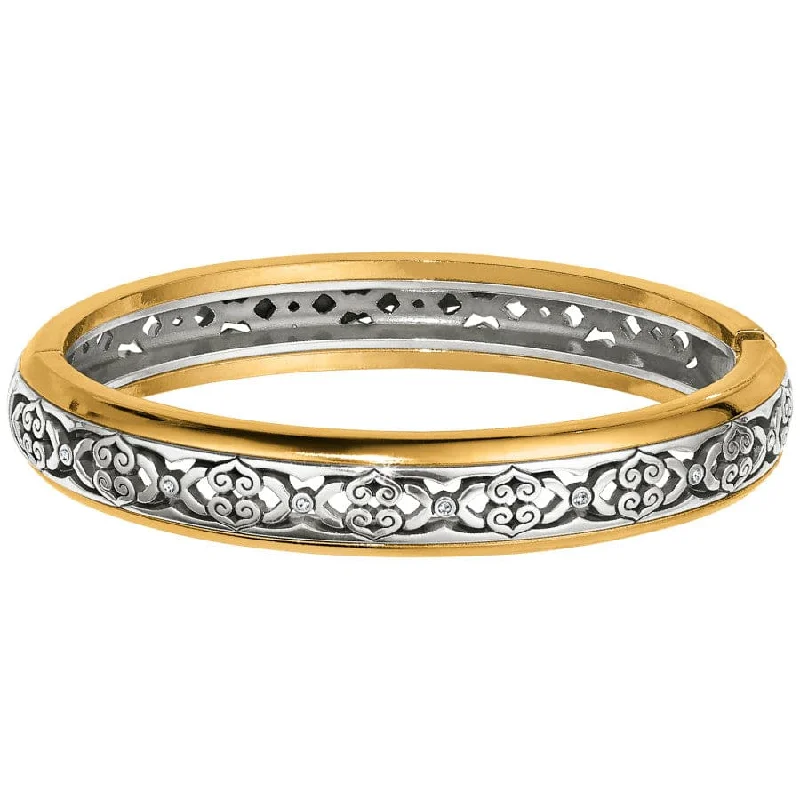 Personalized Diamond Bangles for Women-Intrigue Narrow Hinged Bangle