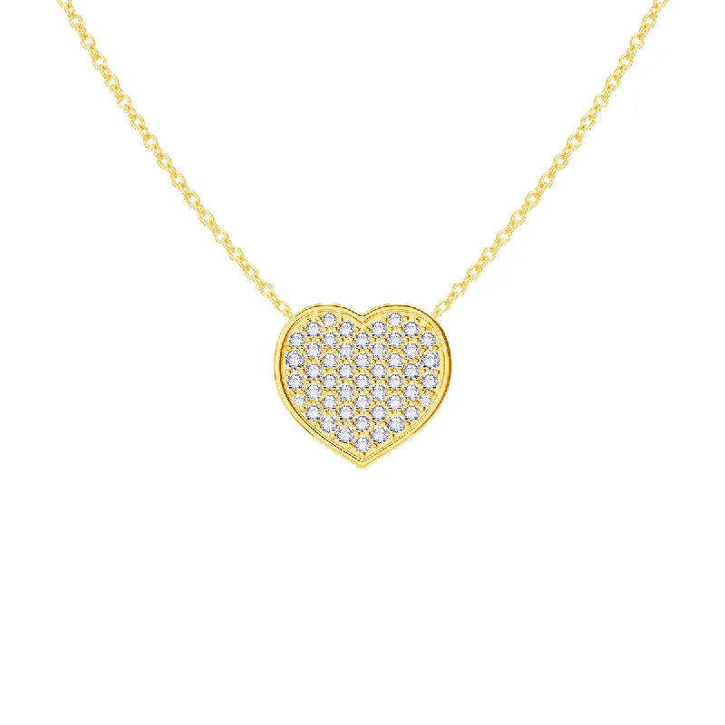 Shop Classic Women's Necklaces & Pendants with a Modern Twist-Diamond Heart Necklace Shop Classic Women's Necklaces & Pendants with a Modern Twist-Diamond Heart Necklace