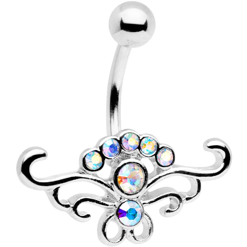 Trendy Belly Rings for Statement Fashion -Aurora Gem Summer Breeze Belly Ring