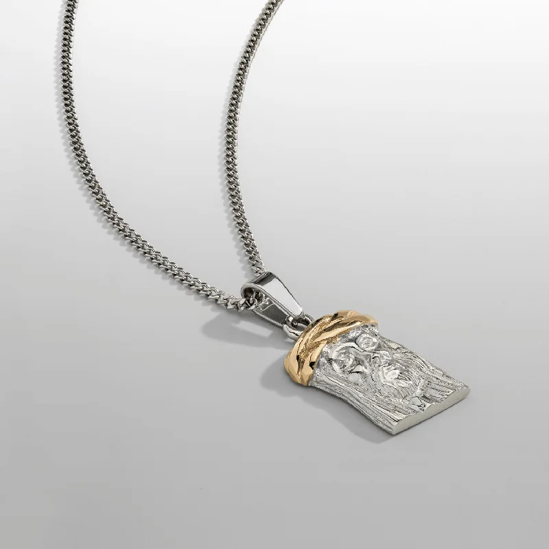 Exclusive Men's Necklaces & Pendants for the Modern Gentleman-Jesus Piece (Silver)