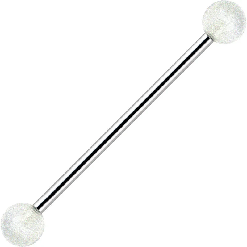 Women's Earrings – Elegant Designs for Every Personality--Clear Glow in the Dark Industrial Barbell 31mm Women's Earrings – Elegant Designs for Every Personality--Clear Glow in the Dark Industrial Barbell 31mm