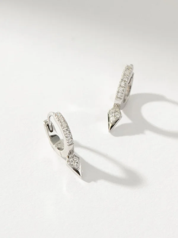 Women's Earrings – Elegant Designs for Every Personality--Tipping Point Pavé Huggie Earrings Women's Earrings – Elegant Designs for Every Personality--Tipping Point Pavé Huggie Earrings