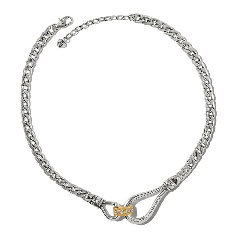 Shop Classic Women's Necklaces & Pendants with a Modern Twist-Meridian Suez Two Tone Necklace Shop Classic Women's Necklaces & Pendants with a Modern Twist-Meridian Suez Two Tone Necklace