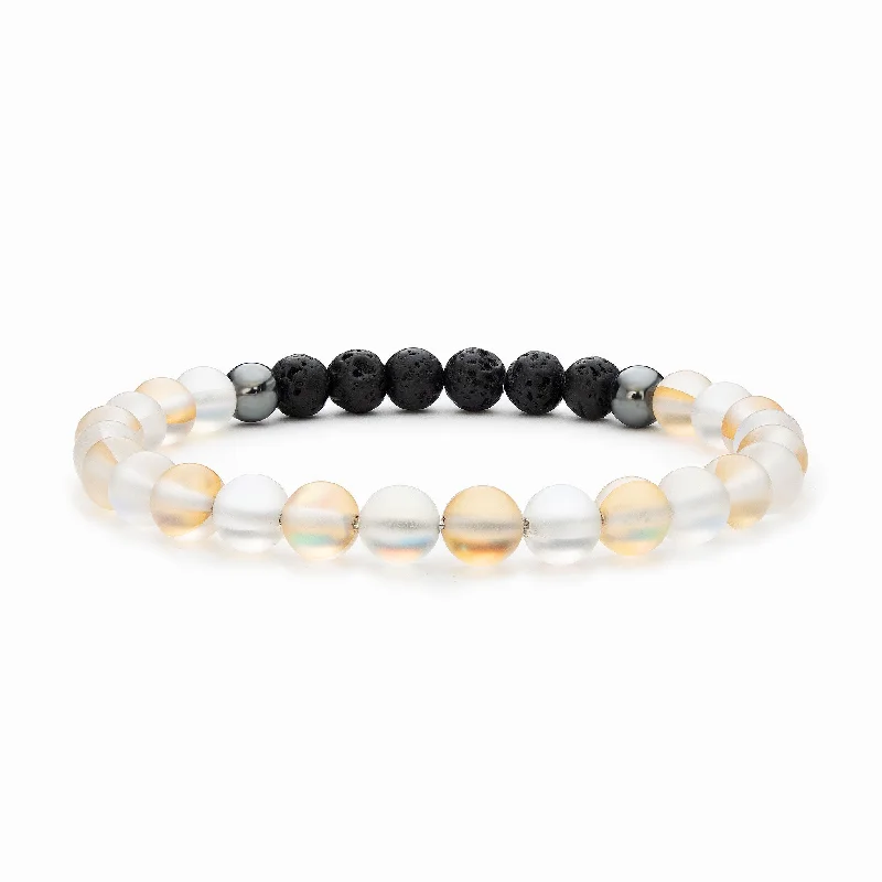 Heavy Bangles for Women-Glow Glass (Clear and Champagne)