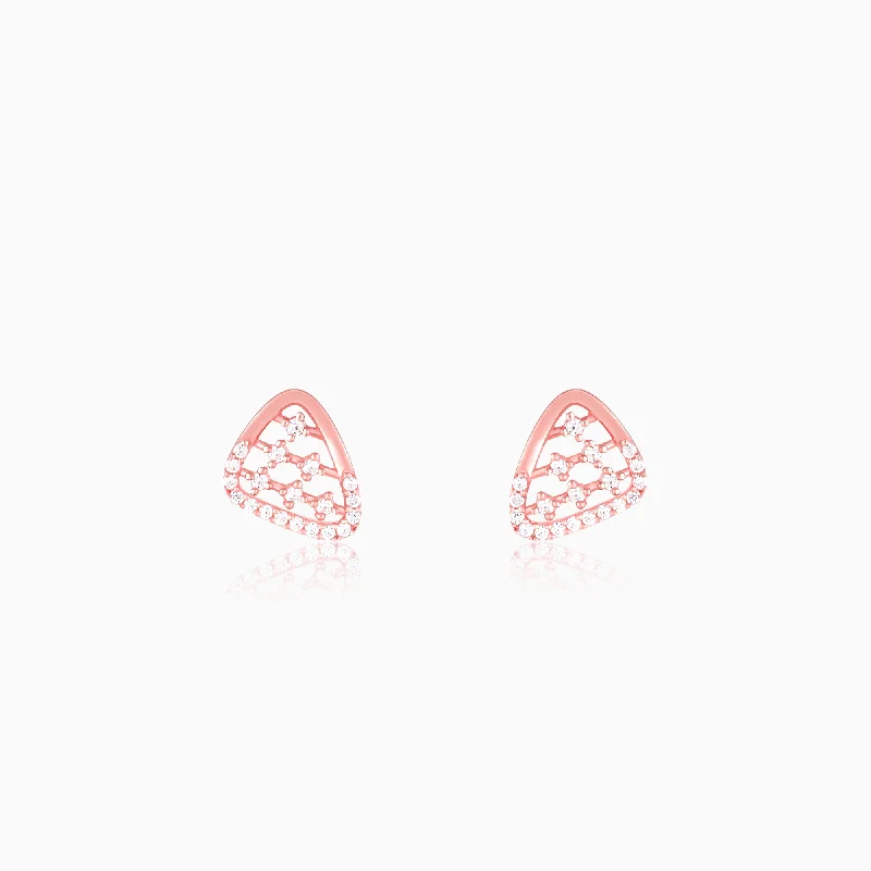 Women's Earrings – Elegant Designs for Every Personality--Rose Gold Set-Square Earrings