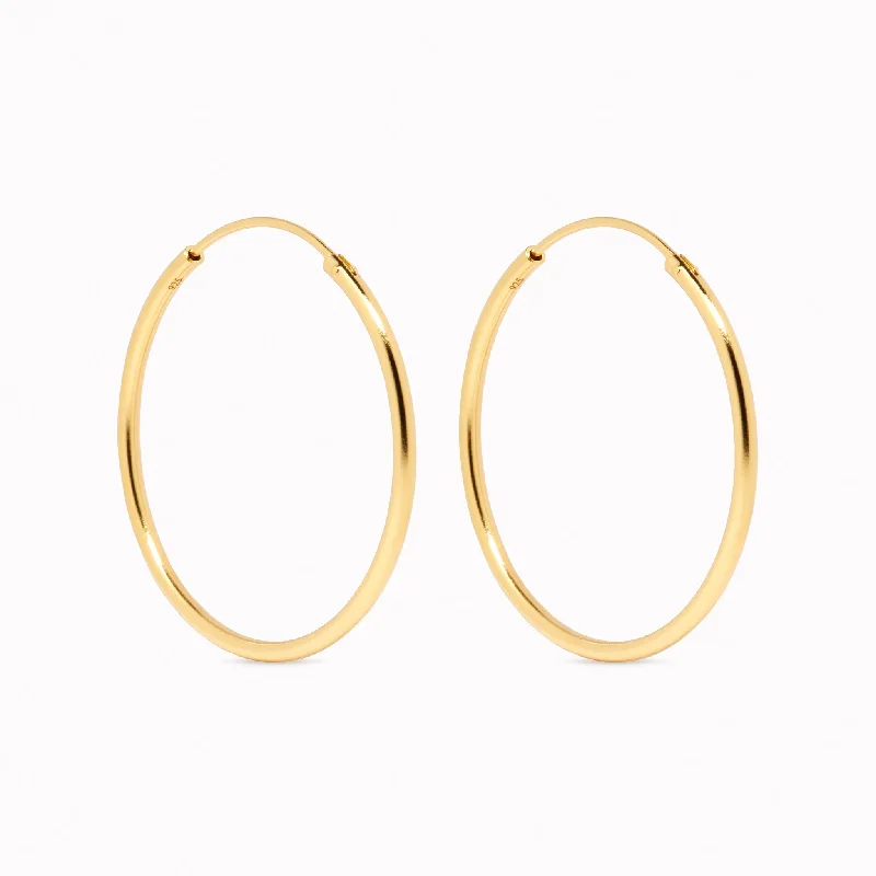 Women's Earrings – Elegant Designs for Every Personality--Gold Hoop Earrings 30mm - Rebecca Women's Earrings – Elegant Designs for Every Personality--Gold Hoop Earrings 30mm - Rebecca