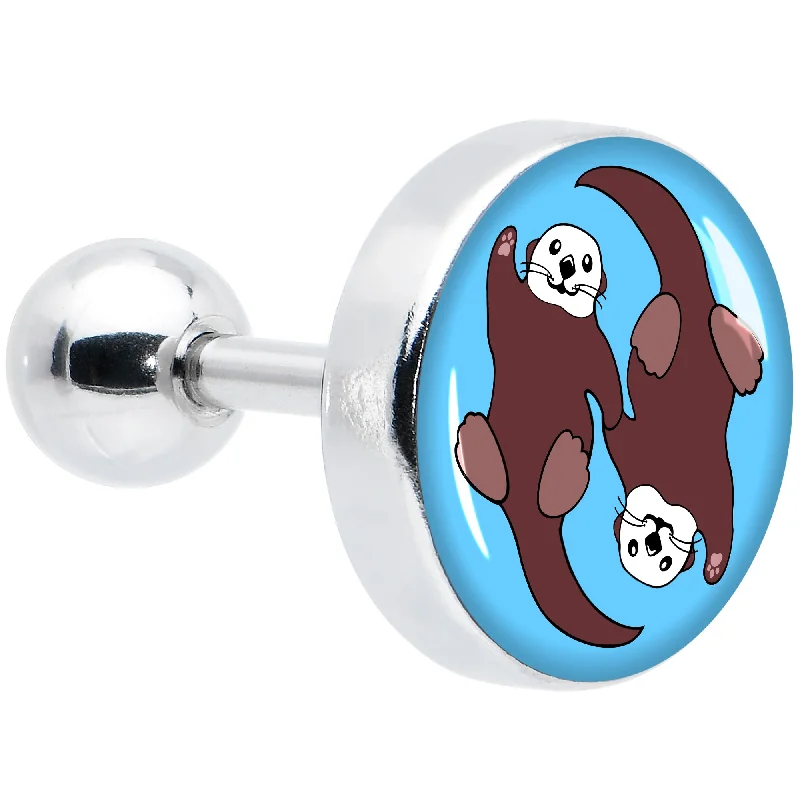 Women's Earrings – Elegant Designs for Every Personality--16 Gauge 1/4 Oh My Otters Animal Tragus Cartilage Earring Women's Earrings – Elegant Designs for Every Personality--16 Gauge 1/4 Oh My Otters Animal Tragus Cartilage Earring