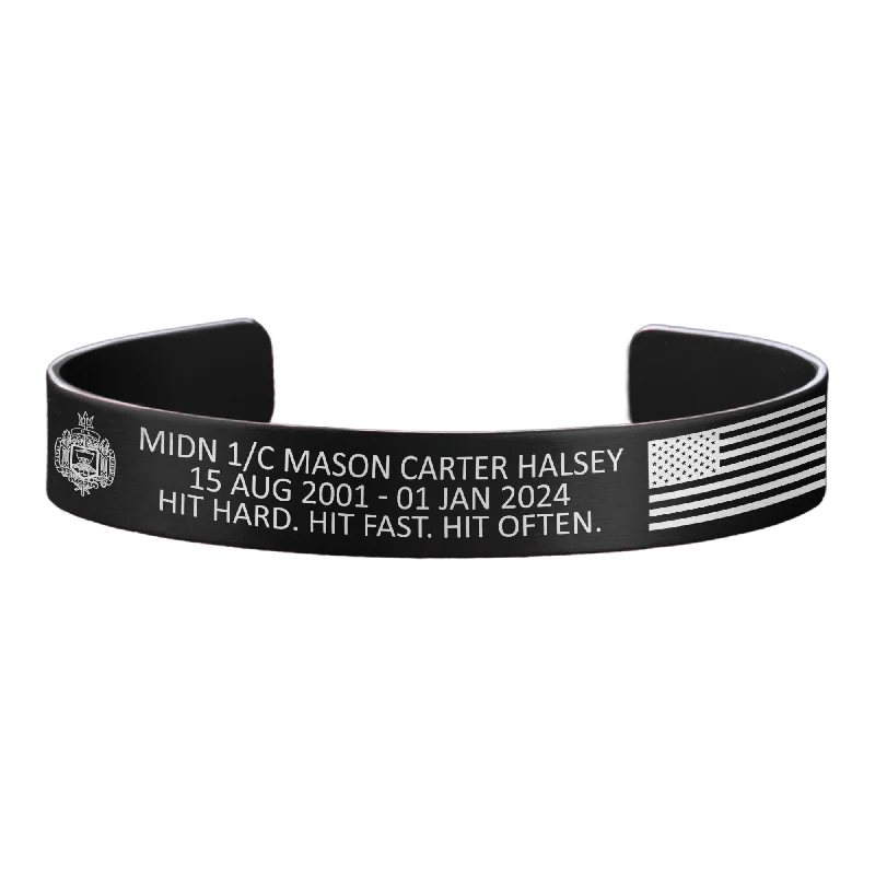 Men's Bracelets for Everyday Fashion-MIDN 1/C Mason Carter Halsey Memorial Band – Hosted by the Halsey Family Men's Bracelets for Everyday Fashion-MIDN 1/C Mason Carter Halsey Memorial Band – Hosted by the Halsey Family