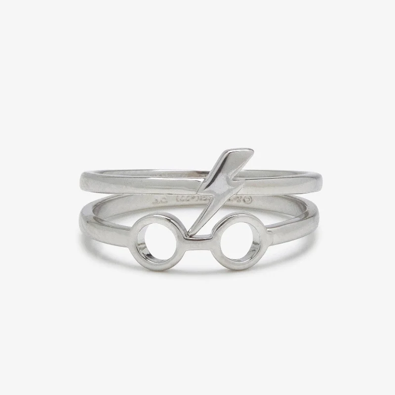 Chic Women's Rings for Fashion-Forward Looks-Harry Potter™ Ring Stack