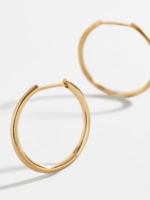 Women's Earrings – Elegant Designs for Every Personality--Verbena 18K Gold Earrings - 15MM