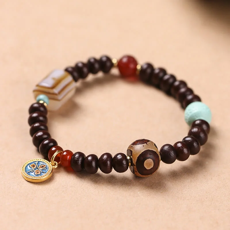 Heavy Bangles for Women-Buddha Stones Natural Tibet Purple Bodhi Seed Dzi Bead God of Wealth Wisdom Bracelet Heavy Bangles for Women-Buddha Stones Natural Tibet Purple Bodhi Seed Dzi Bead God of Wealth Wisdom Bracelet