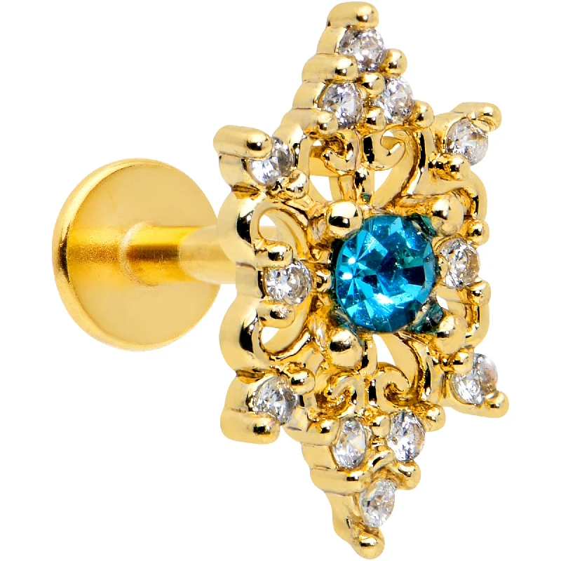 Simple Lip Rings for Elegant Look16 Gauge 1/4 Clear Blue Gem Gold Tone Royal Heart Labret Monroe Tragus Simple Lip Rings for Elegant Look16 Gauge 1/4 Clear Blue Gem Gold Tone Royal Heart Labret Monroe Tragus