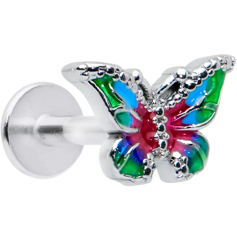 Unique Lip Rings for Bold Statements16 Gauge 1/4 Bright Beauty Textured Butterfly Labret Monroe Tragus Unique Lip Rings for Bold Statements16 Gauge 1/4 Bright Beauty Textured Butterfly Labret Monroe Tragus