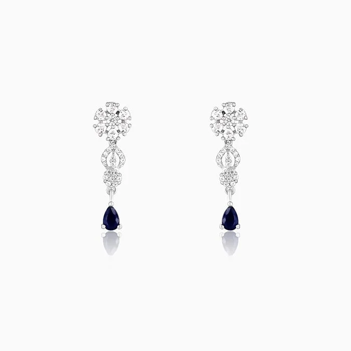 Women's Earrings – Elegant Designs for Every Personality--Silver Drop of Ocean Earrings