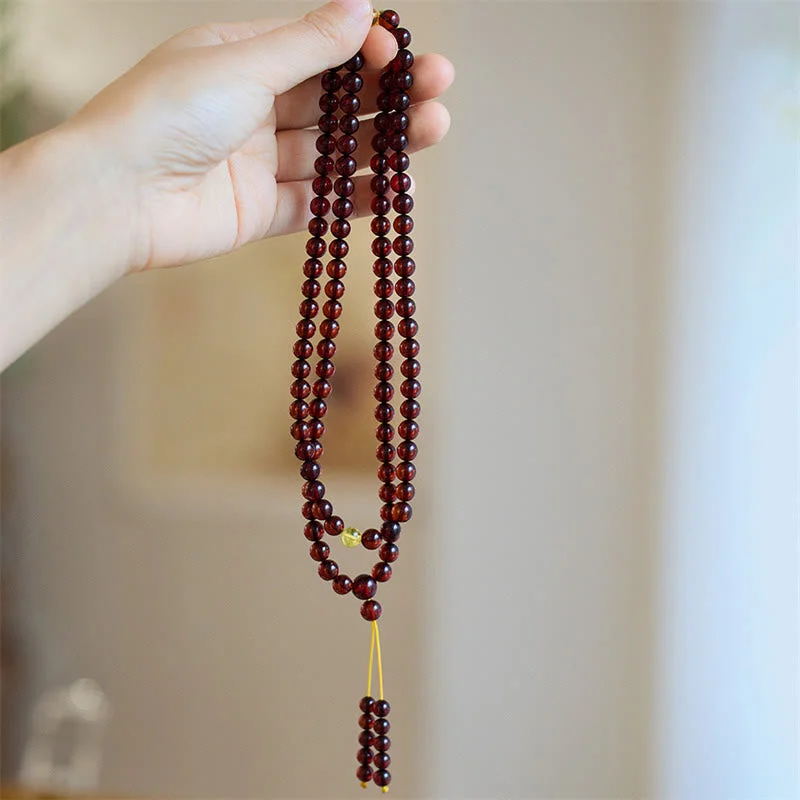 Elegant Bracelets for Men-Buddha Stones Natural 108 Mala Beads Amber Clear Anxiety Bracelet Elegant Bracelets for Men-Buddha Stones Natural 108 Mala Beads Amber Clear Anxiety Bracelet