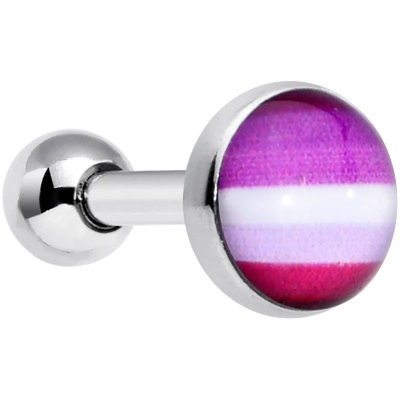 Women's Earrings – Elegant Designs for Every Personality--16 Gauge 1/4 Pink Red Lesbian Pride Cartilage Tragus Earring Women's Earrings – Elegant Designs for Every Personality--16 Gauge 1/4 Pink Red Lesbian Pride Cartilage Tragus Earring