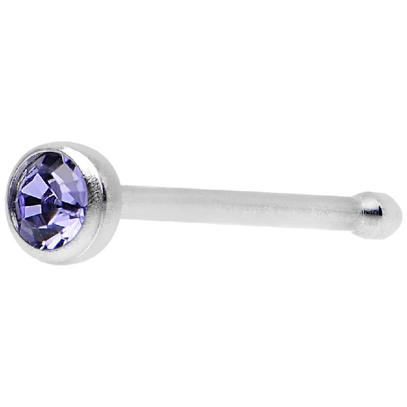 Minimalist Gold Nose Rings -22 Gauge Press Fit Amethyst Purple Gem Stainless Steel Nose Bone Minimalist Gold Nose Rings -22 Gauge Press Fit Amethyst Purple Gem Stainless Steel Nose Bone