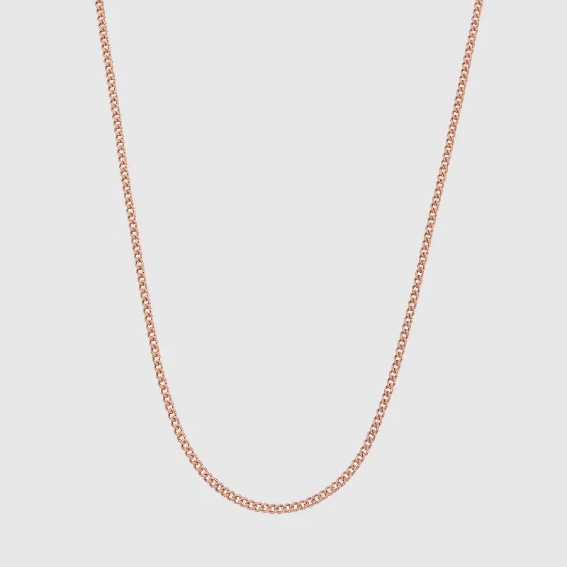 Exclusive Men's Necklaces & Pendants for the Modern Gentleman-Connell Chain (Rose Gold) 2mm Exclusive Men's Necklaces & Pendants for the Modern Gentleman-Connell Chain (Rose Gold) 2mm