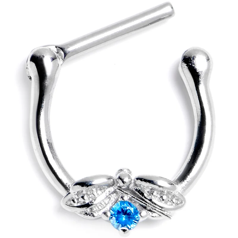Women's Earrings – Elegant Designs for Every Personality--16 Gauge 5/16 Blue Gem Beauty Bug Insect Cartilage Clicker Women's Earrings – Elegant Designs for Every Personality--16 Gauge 5/16 Blue Gem Beauty Bug Insect Cartilage Clicker