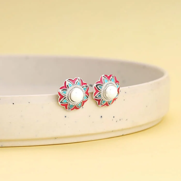 Women's Earrings – Elegant Designs for Every Personality--Oxidised Silver Vivid Vibe Earrings