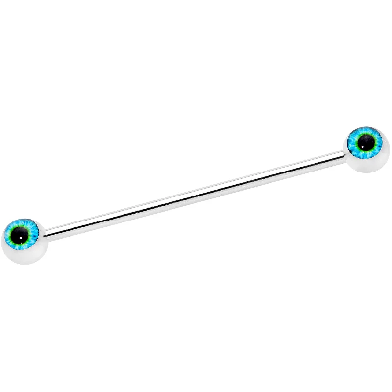 Women's Earrings – Elegant Designs for Every Personality--14 Gauge Haunting Human Eyeball Halloween Industrial Barbell 38mm Women's Earrings – Elegant Designs for Every Personality--14 Gauge Haunting Human Eyeball Halloween Industrial Barbell 38mm