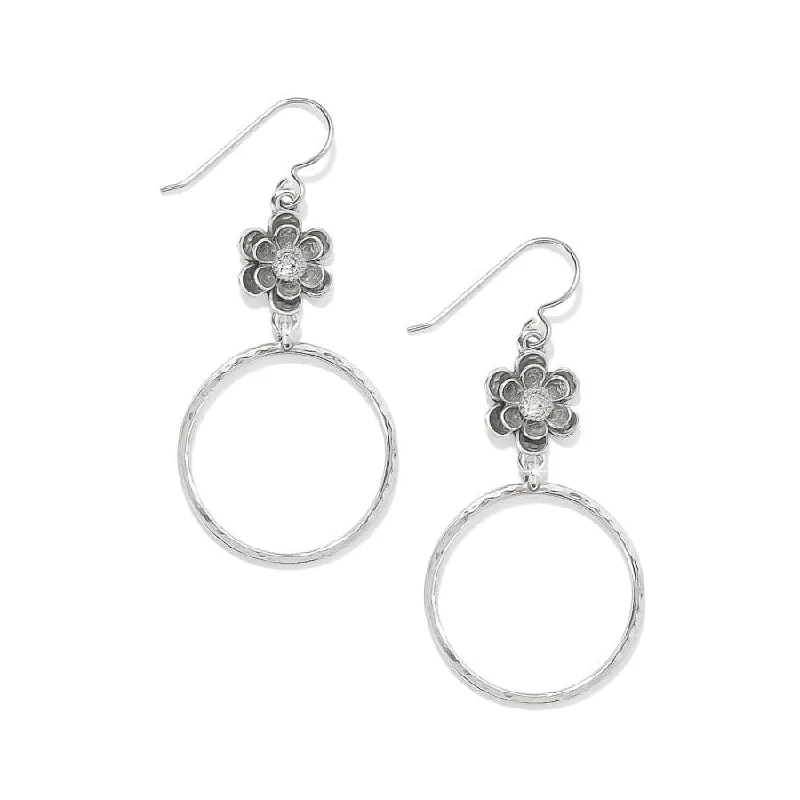Women's Earrings – Elegant Designs for Every Personality--Metal Petal Hoop French Wire Earrings Women's Earrings – Elegant Designs for Every Personality--Metal Petal Hoop French Wire Earrings