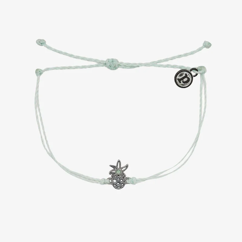 Trendy Bangles for Women with Unique Charms-Open Pineapple Charm